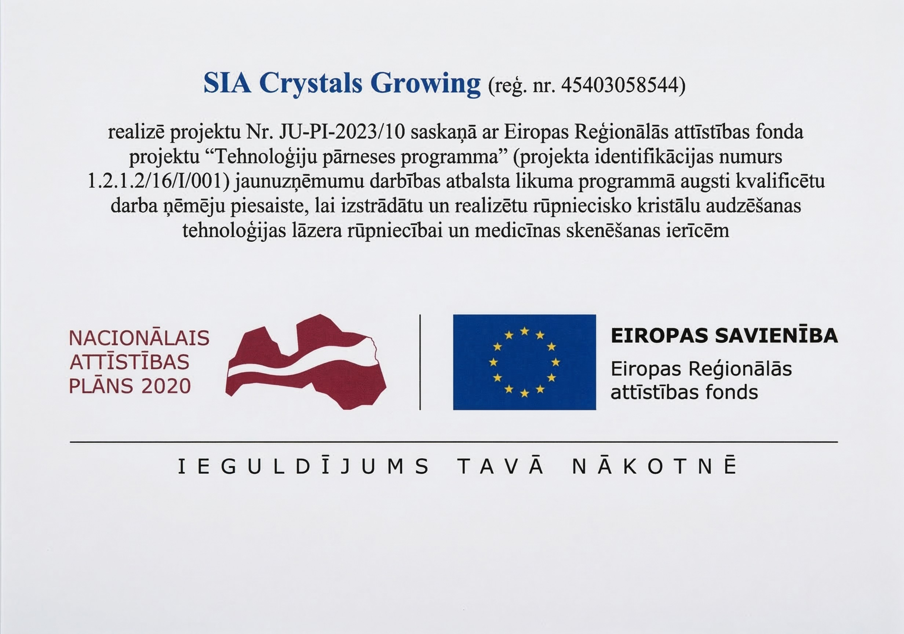 ERDF Project Information
